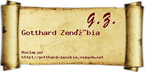 Gotthard Zenóbia névjegykártya
